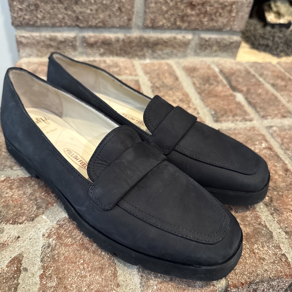 Amalfi by Rangoni Jill Loafer Black Long Beach Slip‎ On Loafer Size 7N #186